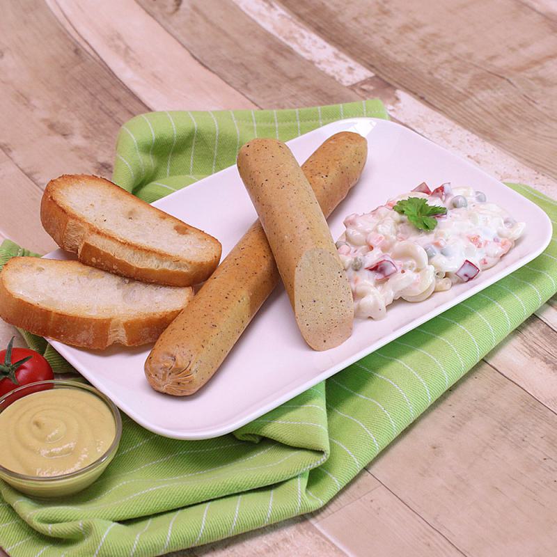 Vegane Bockwurst ohne Zusatzstoffe